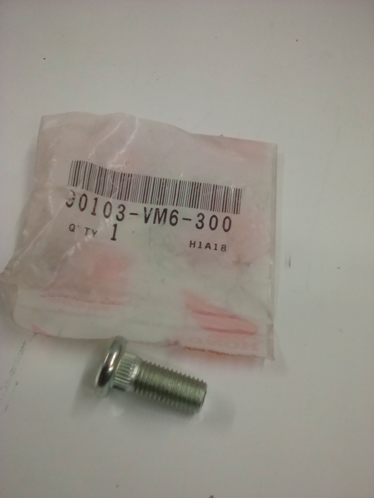 Genuine Honda Wheel Bolt 10x24.5 - 90103-VM6-300