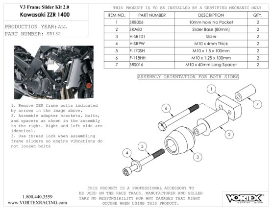 V3 2.0 Frame Slider Kit - Image 2