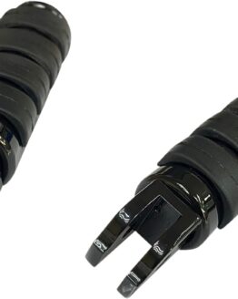 Drag Specialties FML Soft-Ride Driver Footpegs Black Softail