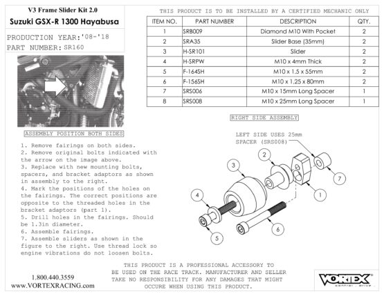 V3 2.0 Frame Slider Kit - Image 2