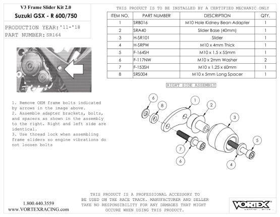 V3 2.0 Frame Slider Kit - Image 2