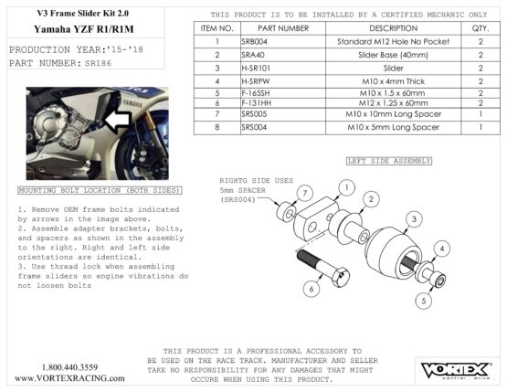 V3 2.0 Frame Slider Kit - Image 2