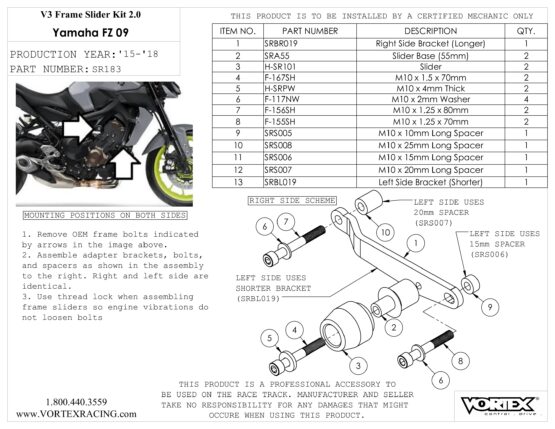 V3 2.0 Frame Slider Kit - Image 2