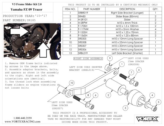 V3 2.0 Frame Slider Kit - Image 2