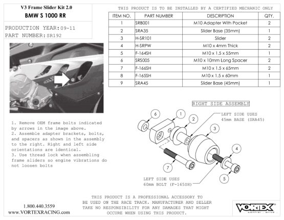 V3 2.0 Frame Slider Kit - Image 2