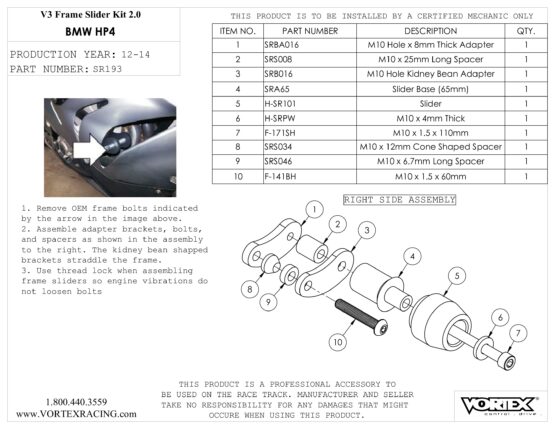 V3 2.0 Frame Slider Kit - Image 3