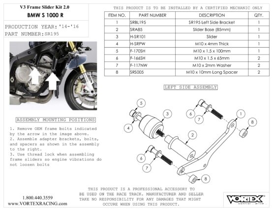 V3 2.0 Frame Slider Kit - Image 2