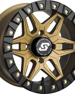 Sedona Split 6 Beadlock Wheel Bronze 15x6 4/156 5+1 Offset Aluminum