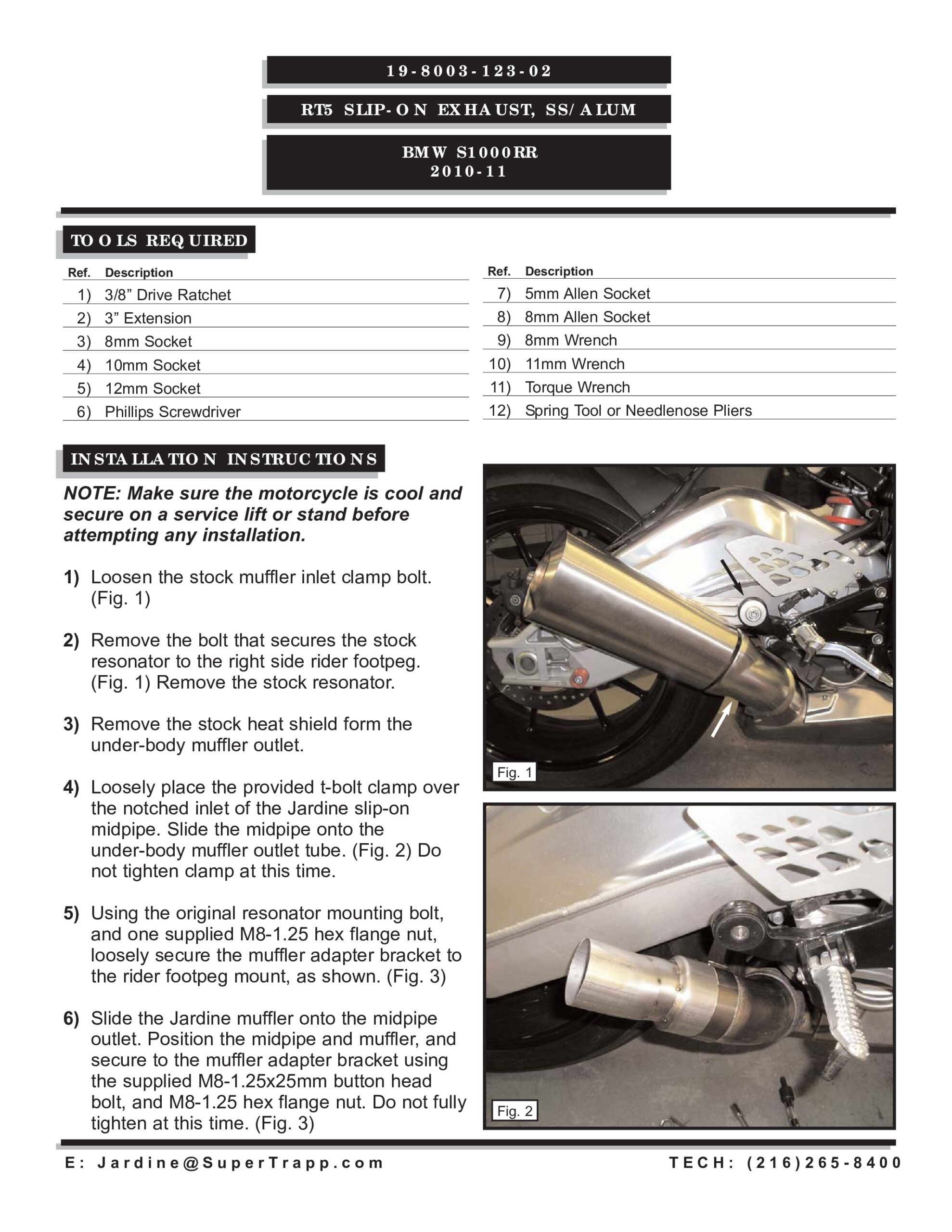 RT5 Polished Aluminum Slip On Exhaust Muffler - Image 3