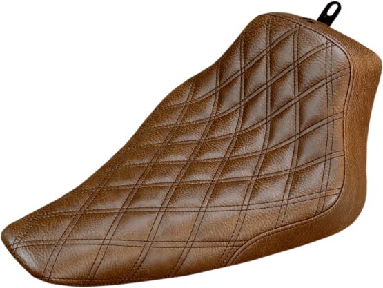 Renegade Lattice Stitched Solo Seat Brown Gel