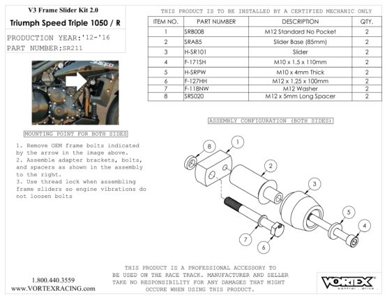 V3 2.0 Frame Slider Kit - Image 2