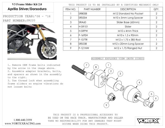 V3 2.0 Frame Slider Kit - Image 2