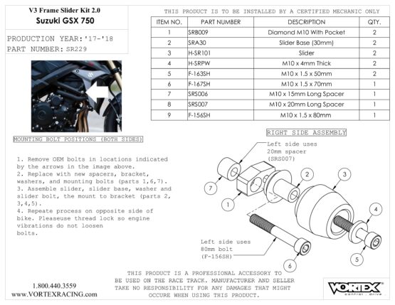 V3 2.0 Frame Slider Kit - Image 2