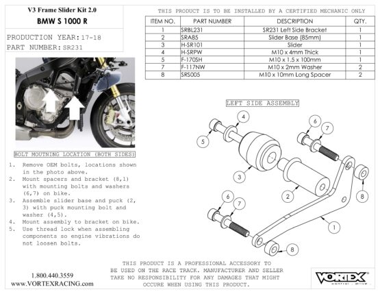 V3 2.0 Frame Slider Kit - Image 2