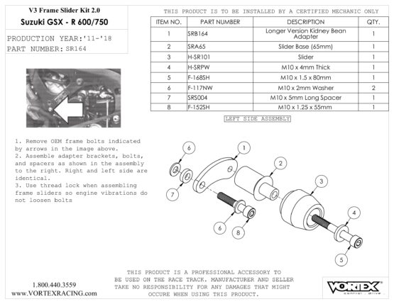 V3 2.0 Frame Slider Kit - Image 3