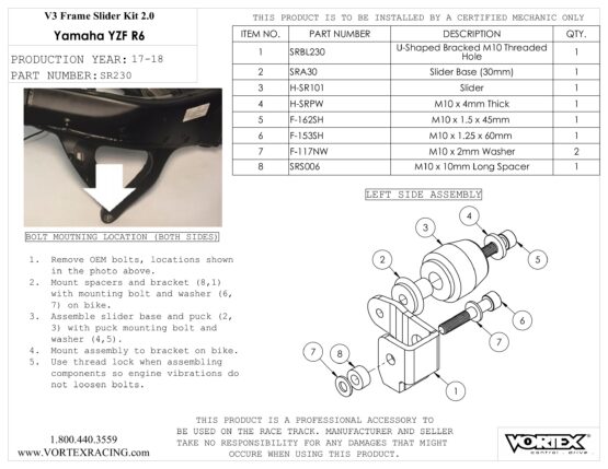 V3 2.0 Frame Slider Kit - Image 2