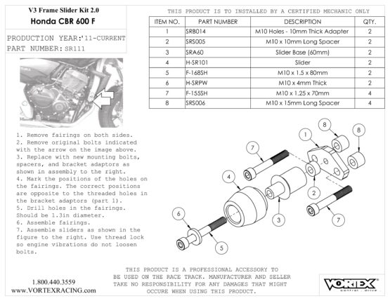 V3 2.0 Frame Slider Kit - Image 2