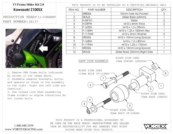 V3 2.0 Frame Slider Kit- No Cut - Image 2