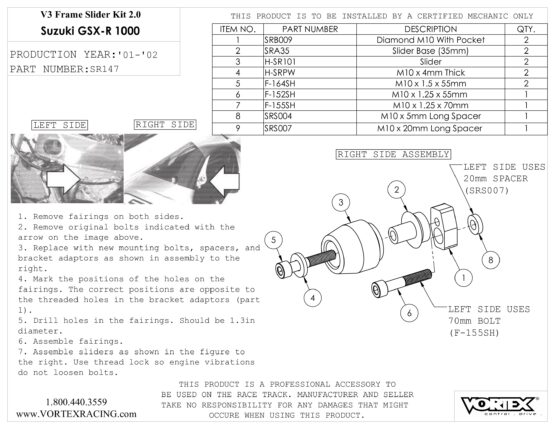 V3 2.0 Frame Slider Kit - Image 2