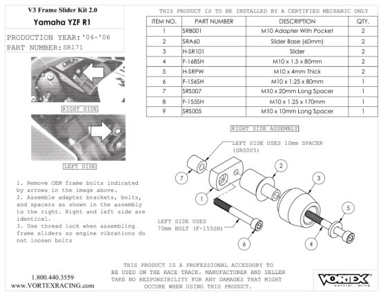 V3 2.0 Frame Slider Kit - Image 2