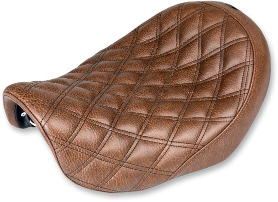 Renegade Lattice Stitched Solo Seat Brown Gel