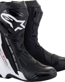 Alpinestars Supertech R Vented Boots Black/White Size 6.5 Adult