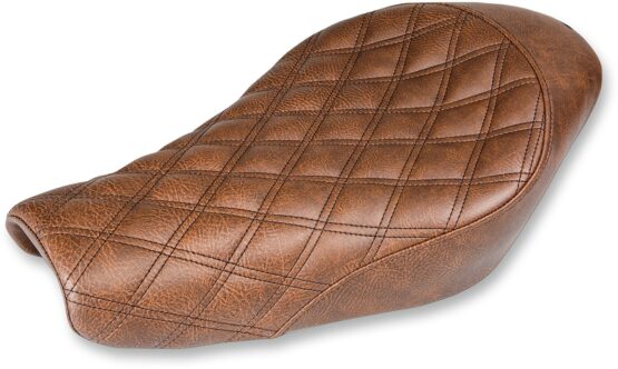 Renegade Lattice Stitched Solo Seat Brown Gel