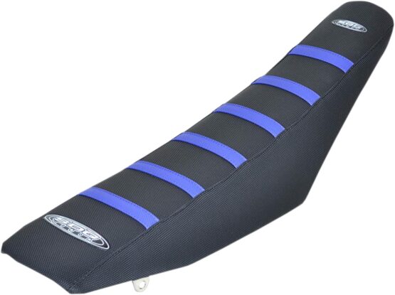 6-Rib Water Resistant Seat Cover Black/Blue