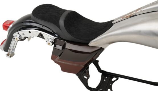 Low-Profile Suede Dbl-Diamond Leather 2-Up Seat - Image 2