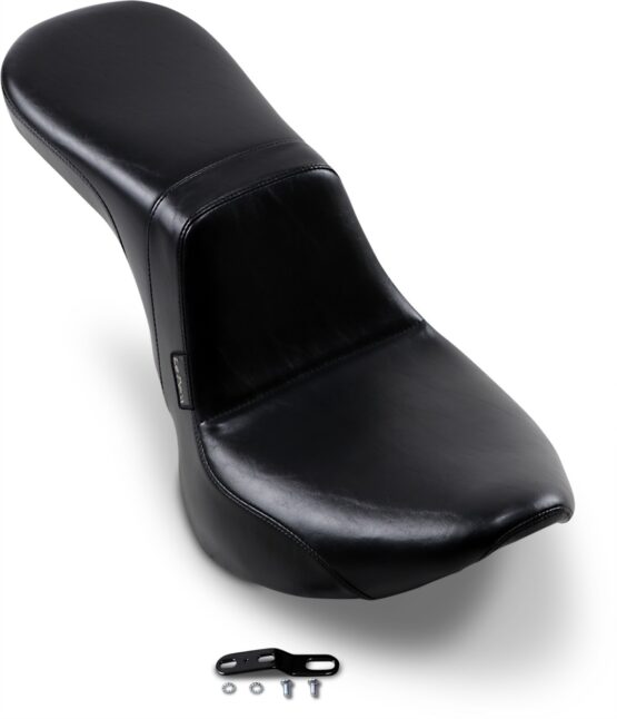 Daytona Smooth Vinyl 2-Up Seat Black Low