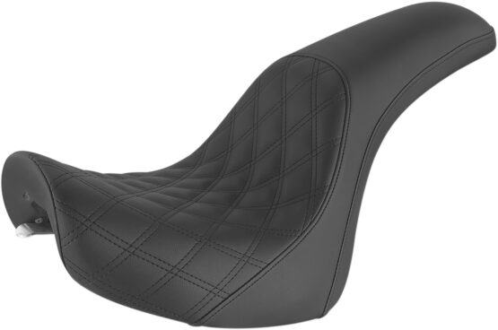 Profiler Lattice Stitched 2-Up Seat - Black