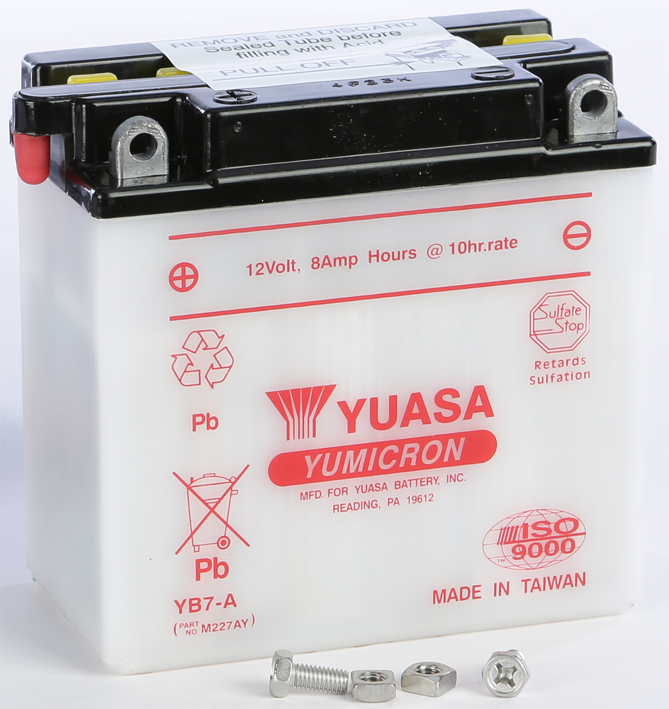 Yuasa YB7-A Yumicron 12V Battery Conventional - Image 3