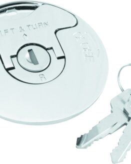 Bikers Choice Locking Flush Gas Cap Chrome Custom Application