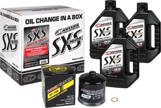 SXS Quick Oil Change Kit 5w-50 w/ Oil Filter For RZR PRO & Turbo