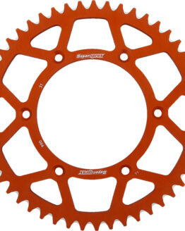 Supersprox 51T Aluminum Rear Sprocket Orange 520 For Husq/KTM