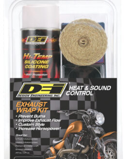 Exhaust Wrap Kit Tan 2"x15' w/White Coating