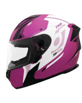 THH T810S Hayate Helmet Metallic Pink/White 2XL