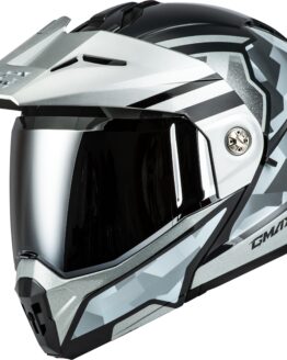 GMAX MD-74 Striker Modular Helmet XL Silver/Blue Metallic