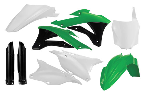 Full Plastic Kit - White/Green/Black Original 2014