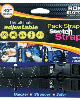 ROK Straps Medium Duty Stretch Strap 42in Black/Reflective