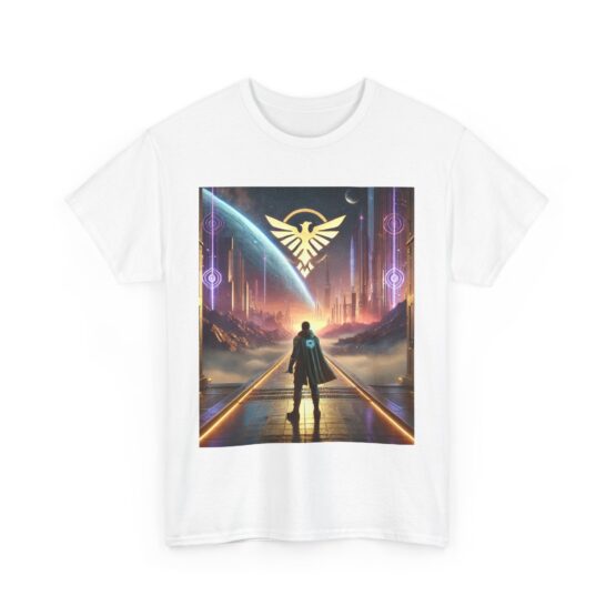 Galactic Vision Unisex Heavy Cotton Tee - Space Adventure Design - Image 7