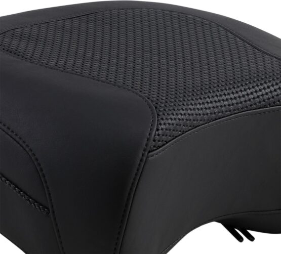 Textured Vinyl Passenger Pillion Pad Black Foam - Image 3