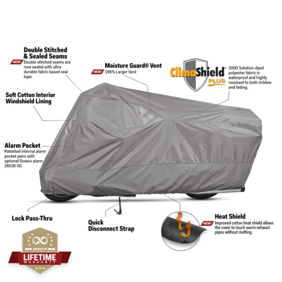 3XL Gray Weatherall Plus Motorcycle Cover - Image 2