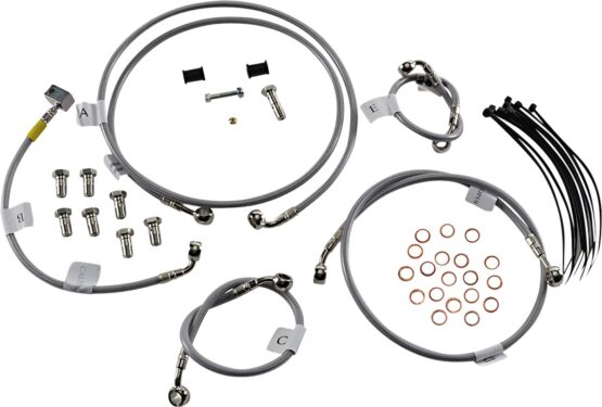 Stainless Steel Brake Line Kit - Front & Rear Brake Lines