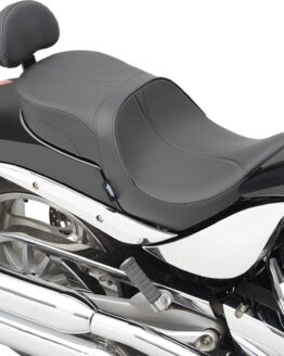 Low-Profile Mild Stitched 2-Up Seat Black Low w/Pass. Backrest