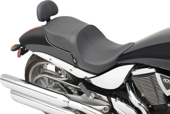 Low-Profile Mild Stitched 2-Up Seat Black Low w/Pass. Backrest