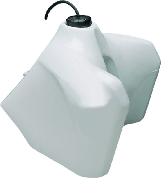 Large Capacity Fuel Tank White W/Black Cap 5.8 gal