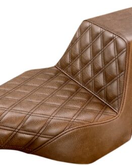Step-Up Front Lattice Stitch 2-Up Seat Brown