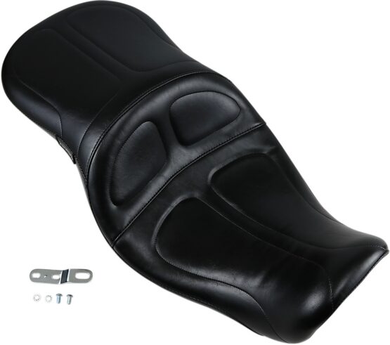 Maverick Stitched Vinyl 2-Up Seat Black Foam