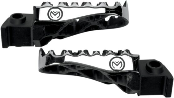 Black/Silver Hybrid Footpegs